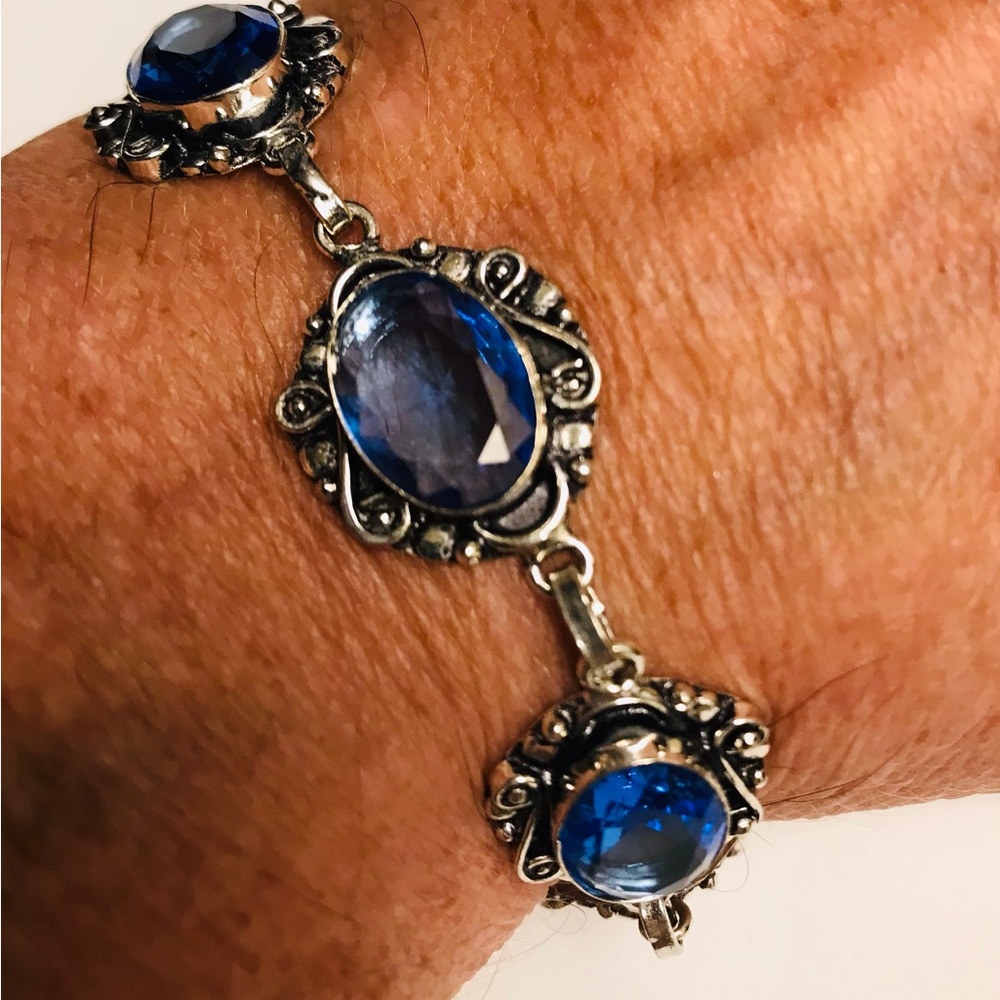 Tanzanite 925 Sterling Silver Bracelet